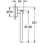 Grohe Handtuchring ESSENTIALS su-st