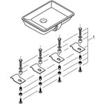 Grohe Unterbauwaschtisch CUBE KERAMIK 1 HL m ÜL 492x370mm PureGuard/alpinweiß