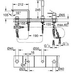 Grohe 4L-EH-Wannenkombi LINEARE ha graph gebü