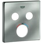 Grohe Rosette SMARTCONTROL supersteel, für UP-THM mit 2 ASV