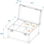 ROADINGER Flightcase 6x TMH-6/7/8/9