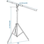 OMNITRONIC Overheadmikrofonstativ sw