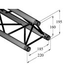 ALUTRUSS DECOLOCK DQ3-S500 3-Punkt-Traverse sw