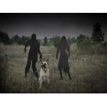 EUROPALMS Silhouette Metall Zombie Frau, 135cm