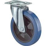 Lenkrolle D.100mm Trgf.140kg Ku.Platte L102xB84mm