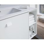 Duravit Möbelwaschtisch ME by Starck m ÜL m HLB 830x490mm 3 HL B li we sdm WG