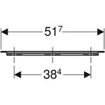 Geberit Möbelgriff iCon 517x19x33mm verchromt