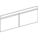 Geberit Schubl-/Fr-Set RENOVA PLAN Untschra. f Möbel-WT 1300mm hickory hell