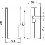 Keuco Mehrfach-Toilettenpapierhalter PLA für Rollenbreite 120mm vc
