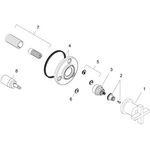 Ab-/Umstellventil AXOR CITTERIO T/Q Unterputz mit Kreuzgriff chrom