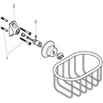 Seifenkorb AXOR MONTREUX Wandmontage brushed nickel