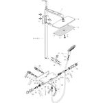 HG Showerpipe RAINDANCE E 360 1jet DN 15, für Wanne weiß/chrom