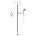 HG Brauseset RAINDANCE SELECT S 150 3jet Brausestange Unica 900mm weiß/chrom