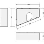 Duravit Wannenträger für 700216, 1800x1400mm