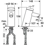 Schell Selbstschluss-WT-Armatur PURIS Typ HD-M chrom