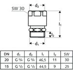Schell Durchfluss-Rohrbelüfter Bauform C chrom 1/2Zoll