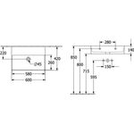 V&B Waschtisch MEMENTO 2.0 600x420mm o ÜL ohne HL ebony C+
