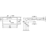 V&B Schrankwaschtisch COLLARO 1000x470mm o ÜL mit HL we