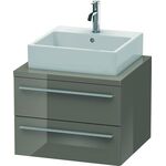 Duravit Konsolenunterschrank X-LARGE 440x600x548mm flannel grey hochglanz