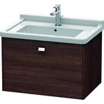 Duravit Waschtischunterbau BRIOSO Gri chrom 452x670x469mm kastanie dunkel