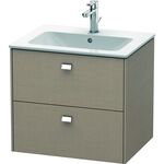 Duravit Waschtischunterbau BRIOSO Griffe chrom 553x620x479mm leinen