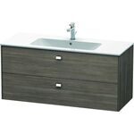 Duravit Waschtischunterbau BRIOSO Griffe chrom 553x1220x479mm pine terra