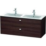 Duravit Waschtischunterbau BRIOSO 553x1290x479mm Griffe chr Kast. dunkel