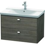 Duravit Waschtischunterbau BRIOSO Griffe chrom 561x820x479mm pine terra