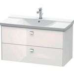 Duravit Waschtischunterbau BRIOSO Griffe chr 561x1020x479mm weiß hochglanz
