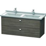 Duravit Waschtischunterbau BRIOSO Griffe chrom 563x1220x469mm pine terra