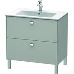 Duravit Waschtischunterbau BRIOSO Griffe chr 683x820x479mm betongrau matt