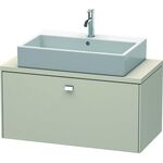 Duravit Konsolenunterschrank BRIOSO Griff chrom 442x920x480mm taupe matt