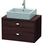 Duravit Konsolenunterschrank BRIOSO Griffe chr 442x720x480mm kastanie dunkel