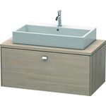 Duravit Konsolenunterschrank BRIOSO Griff chrom 442x1020x550mm pine silver