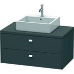 Duravit Konsolenunterschrank BRIOSO Griffe chrom 442x920x550mm graphit matt