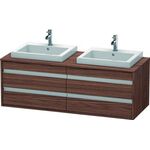Duravit Waschtischunterbau KETHO 550x1400x496mm nussbaum dunkel