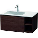Duravit Waschtischunterbau L-CUBE 400x820x481mm Be links kastanie dunkel