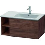 Duravit Waschtischunterbau L-CUBE 400x820x481mm Be rechts nussbaum dunkel