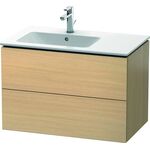 Duravit Waschtischunterbau L-CUBE 550x820x481mm Be links mediterrane eiche
