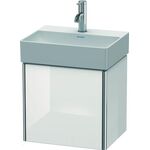 Duravit Waschtischunterbau XSQUARE 397x434x340mm Türansch re weiß hochglanz