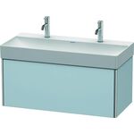 Duravit Waschtischunterbau XSQUARE 397x984x460mm lichtblau seidenmatt