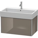 Duravit Waschtischunterbau XSQUARE 397x784x460mm flannel grey hochglanz