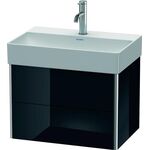 Duravit WTU COMPACT XSQUARE 397x584x390mm schwarz hochglanz