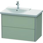Duravit Waschtischunterbau XSQUARE Be links 565x810x473mm taupe seidenmatt