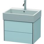 Duravit Waschtischunterbau XSQUARE 397x584x460mm lichtblau seidenmatt