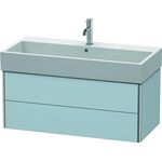 Duravit Waschtischunterbau XSQUARE 397x984x460mm lichtblau seidenmatt