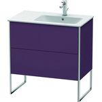 Duravit Waschtischunterbau XSQUARE 832x810x478mm Be re aubergine seidenmatt