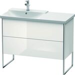 Duravit Waschtischunterbau XSQUARE Be links 805x1010x473mm weiß hochglanz