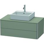 Duravit Waschtischunterbau XSQUARE 400x1000x548mm steingrau seidenmatt