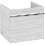 V&B Waschtischunterschrank VENTICELLO 466x420x426mm Griff chr White Wood